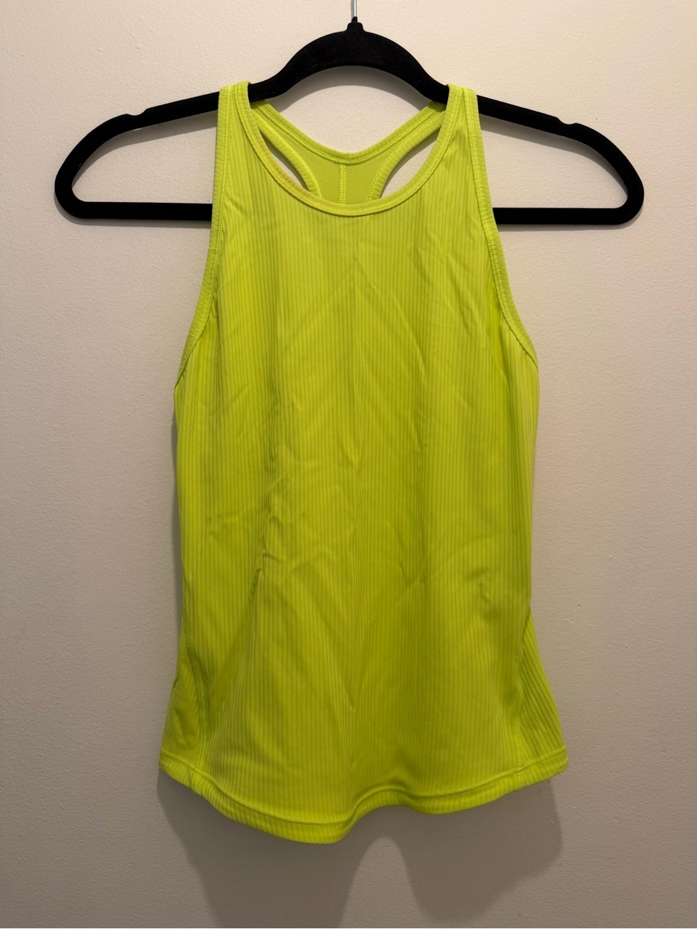 lululemon athletica Neon Yellow Racerback Tank